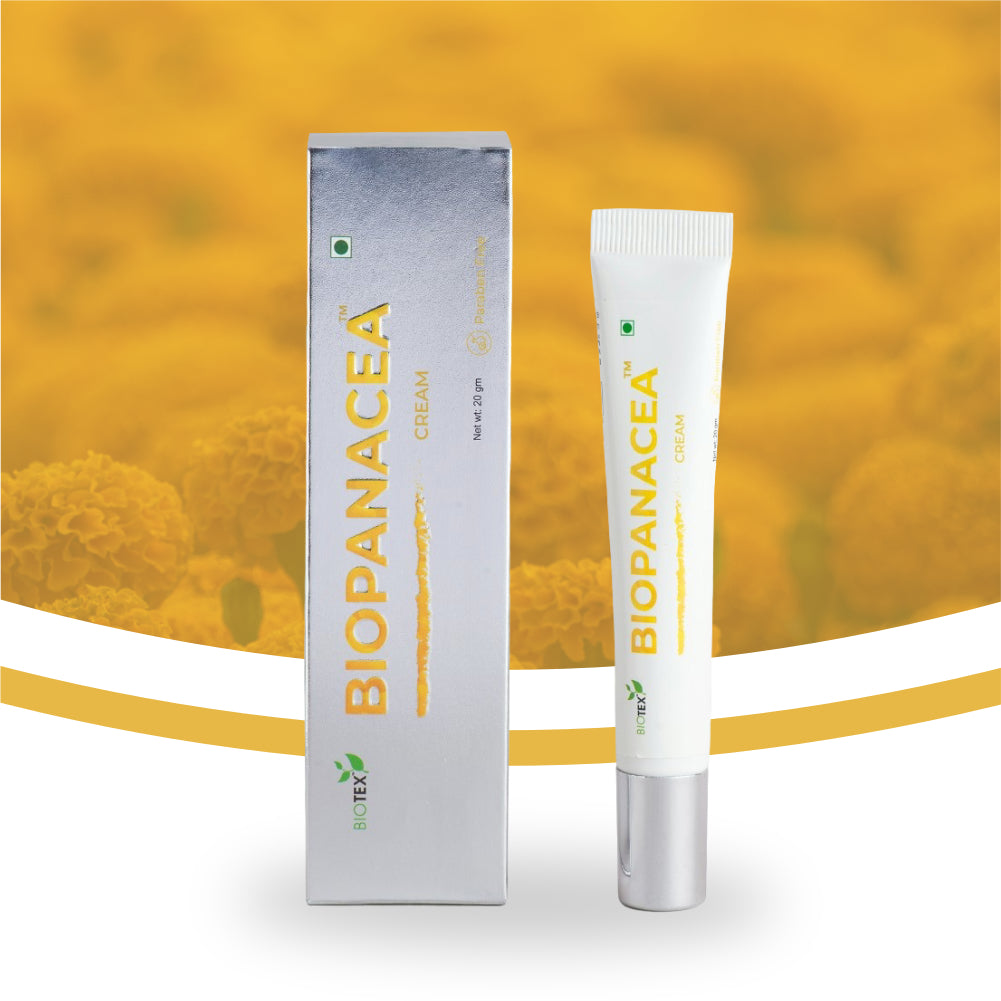 Biotex BIOPANACEA Cream 20g tube and box, Curatio Health Malaysia