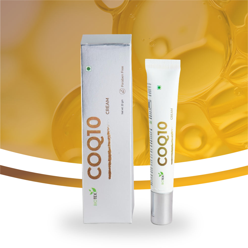 Biotex CoQ10 Cream 20g tube and box, Curatio Health Malaysia