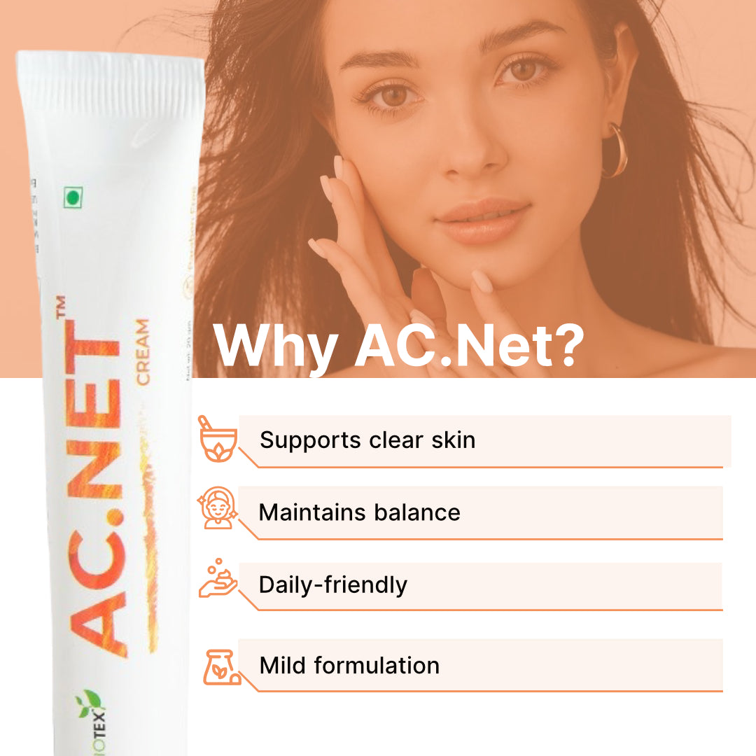 Why Biotex AC.NET Cream supports clear skin and daily balance, Curatio Health Malaysia