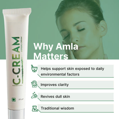 Natural glow support with Biotex C-Cream Amlaki, Curatio Health Malaysia