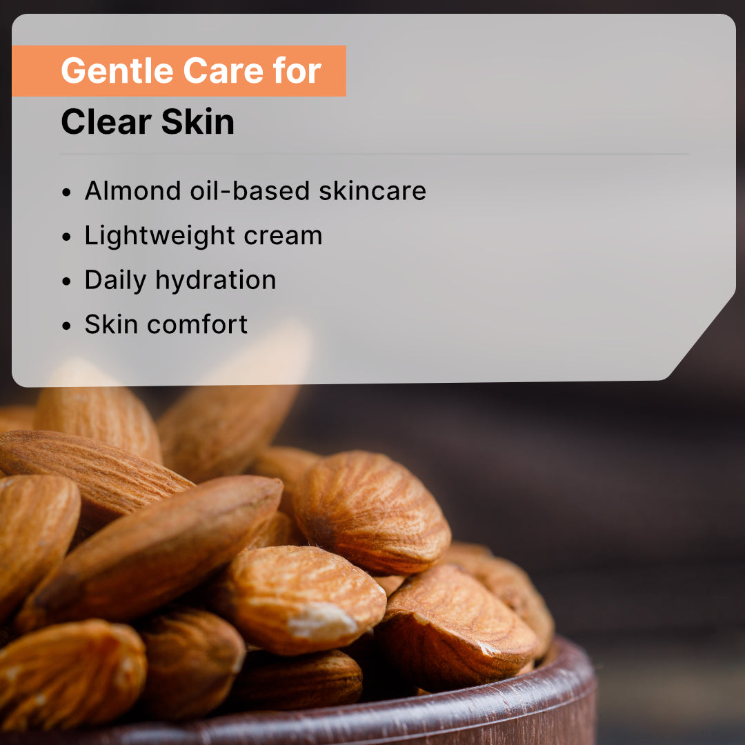 Gentle clear-skin care with Biotex AC.NET almond oil cream, Curatio Health Malaysia