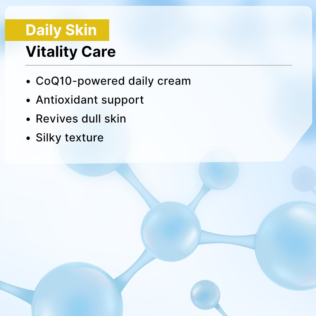Antioxidant face care with Biotex CoQ10 Cream, Curatio Health Malaysia