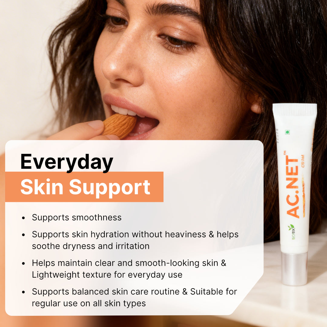Everyday skin support with Biotex AC.NET Cream for light hydration, Curatio Health Malaysia