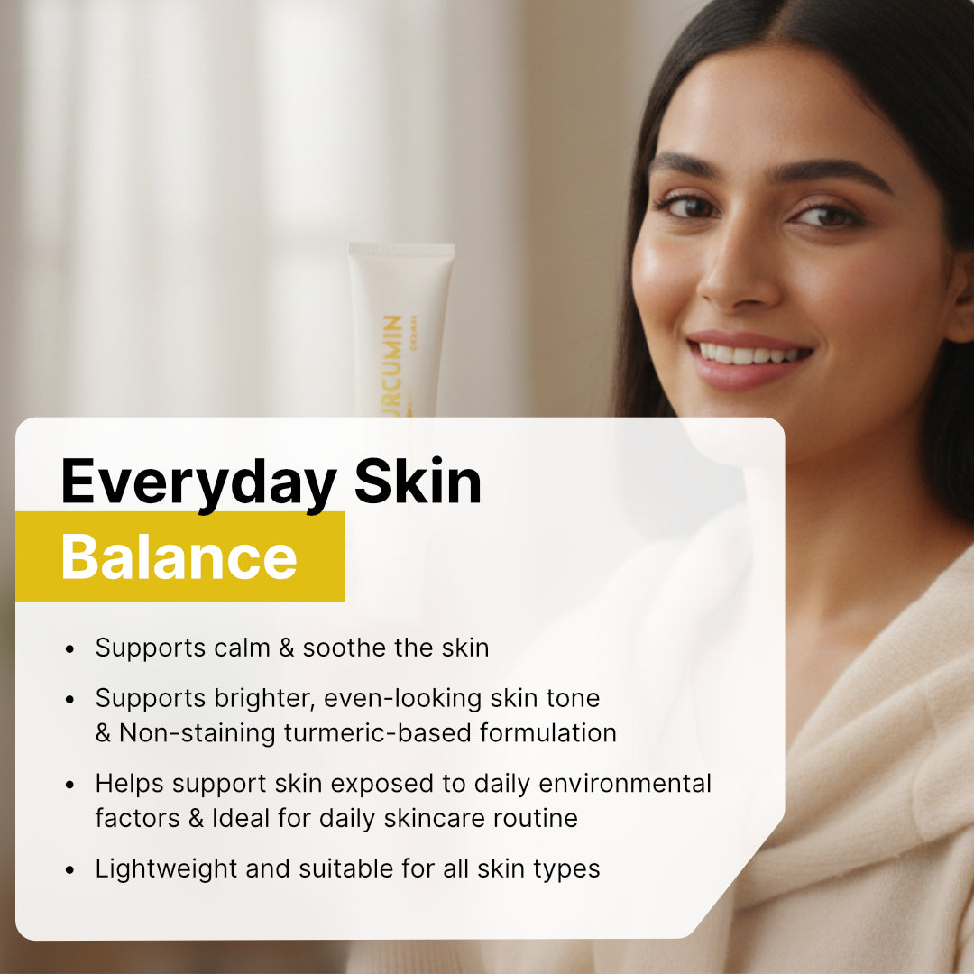 Skin-calming support with Biotex White Curcumin Cream, Curatio Health Malaysia