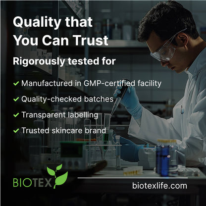 Biotex Premium Saffron Cream quality checks in a GMP-certified facility, Curatio Health Malaysia