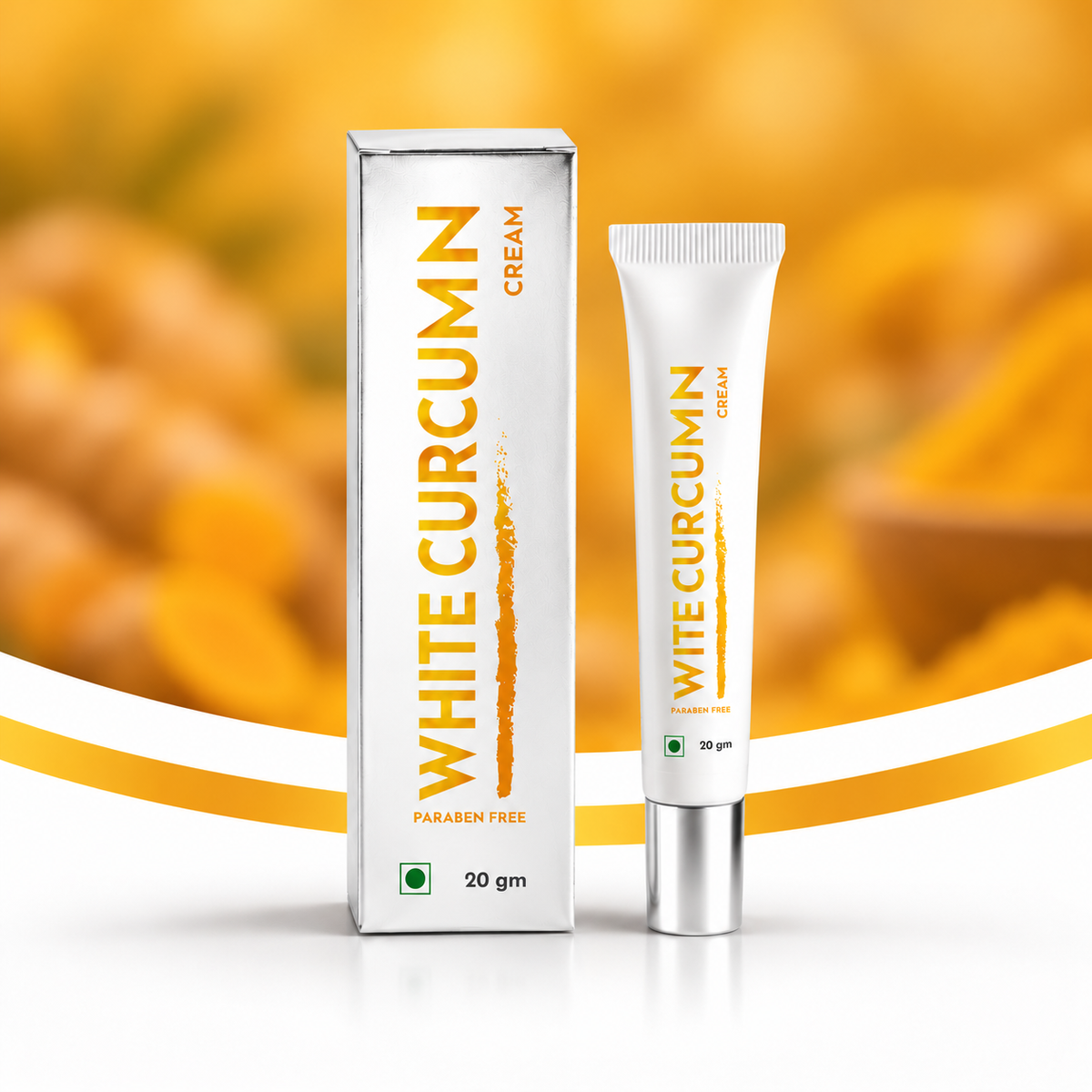 Biotex White Curcumin Cream 20g tube and box, Curatio Health Malaysia