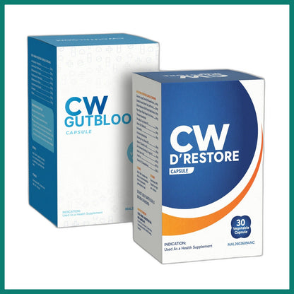 CW D'Restore + Gut Bloom Combo — Curatio Health Malaysia